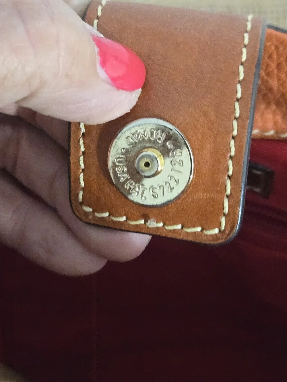 Dooney & Bourke Pebble Leather Orange Tote - Picture 13 of 13